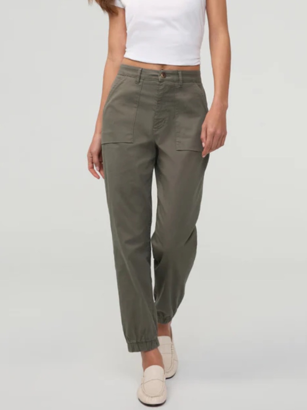 DU/ER performance Live Lite High rise twill Jogger Pant 30x28 - Thyme